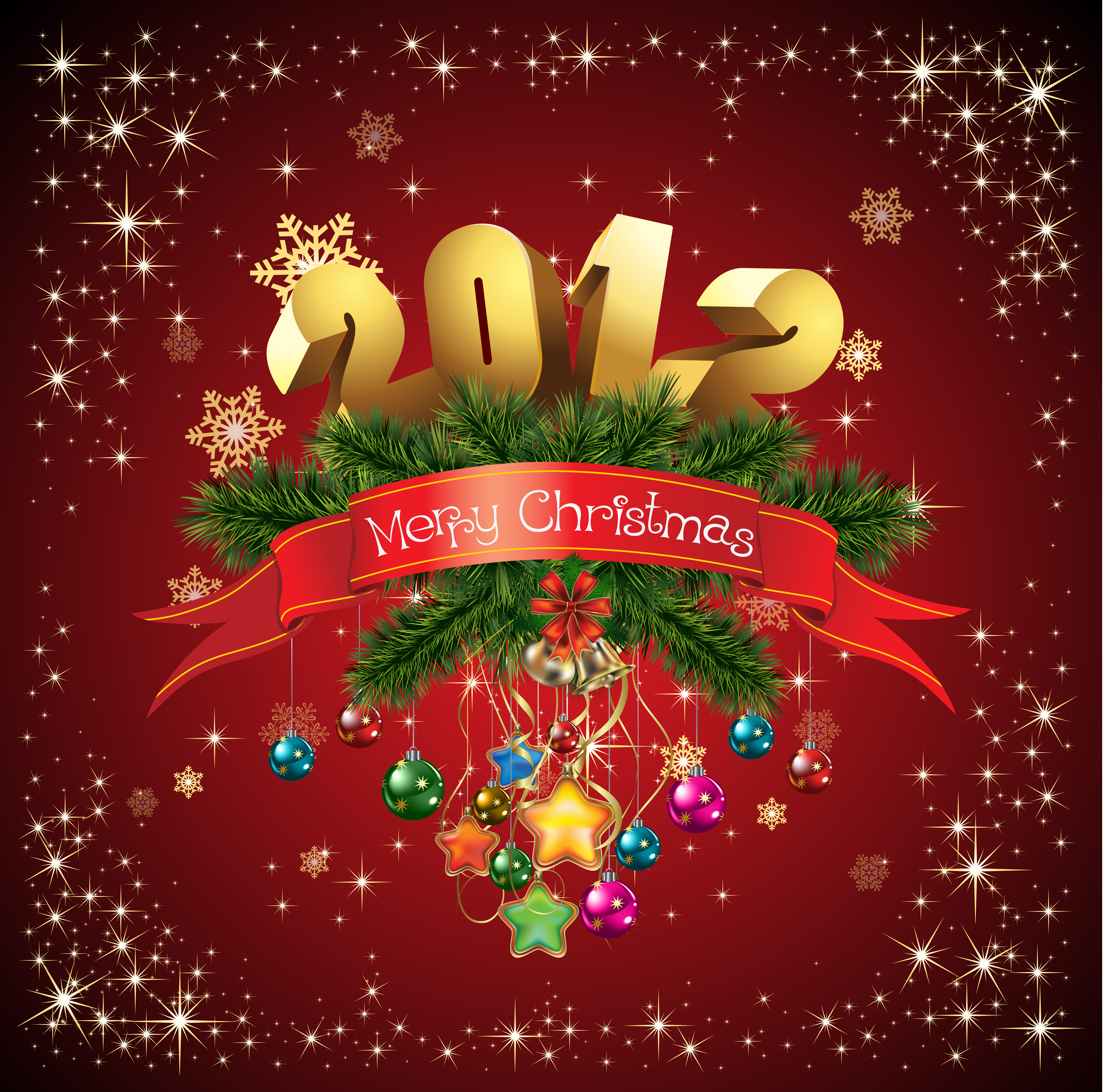 beautiful christmas background 01 vector