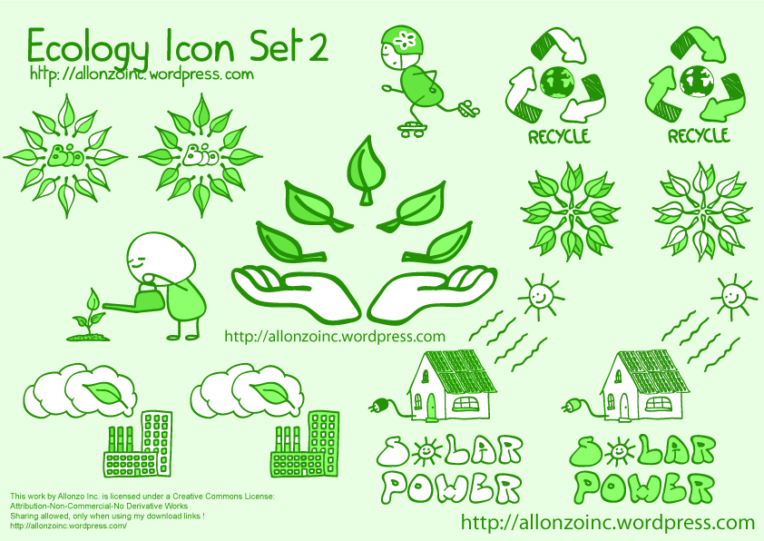 cute green icon vector