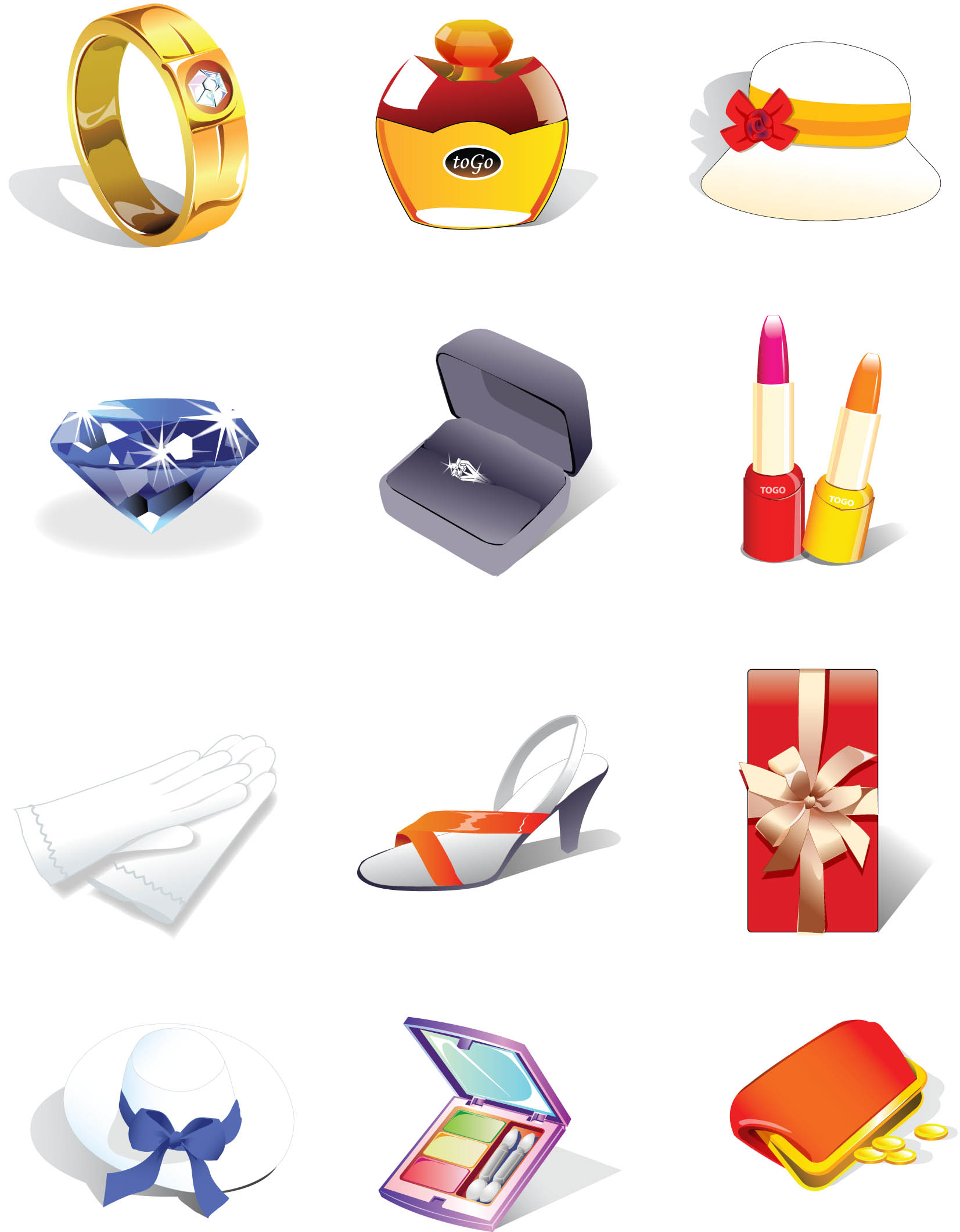 decorative icons vector