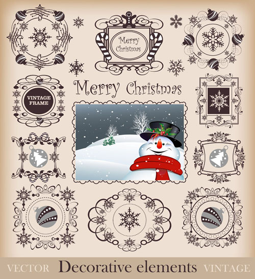 christmas pattern border 02 vector