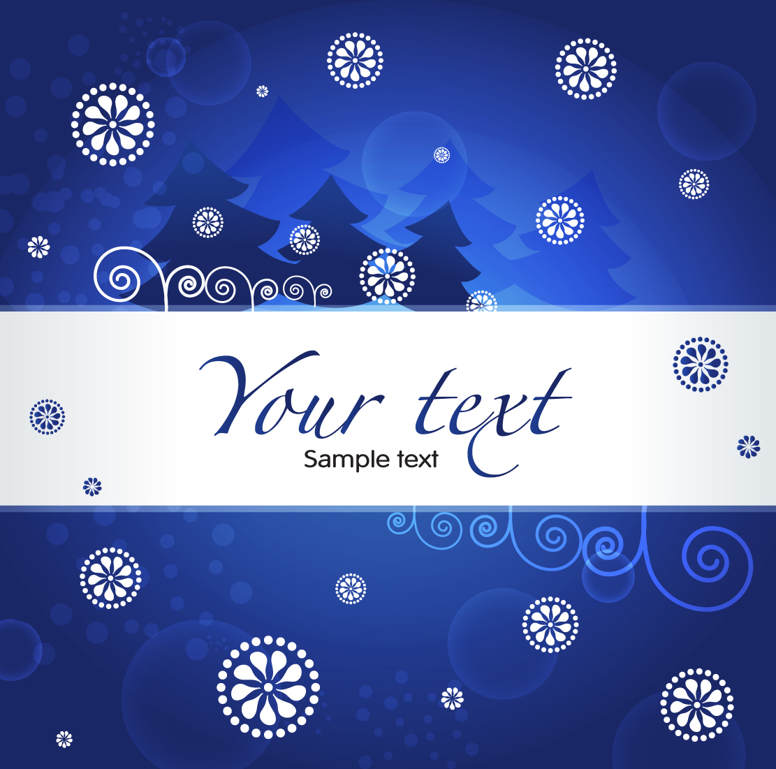 christmas blue background 03 vector