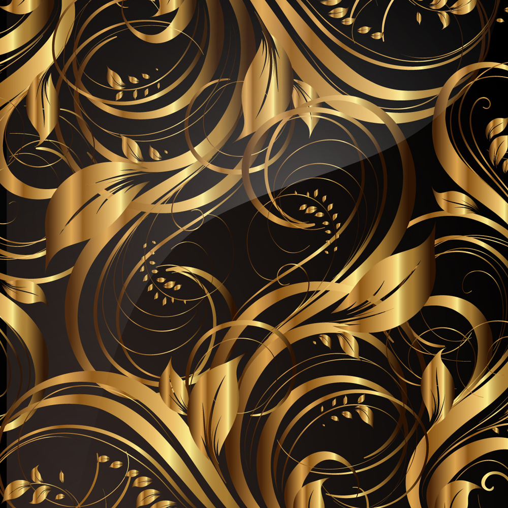 gold pattern patterns 02 vector