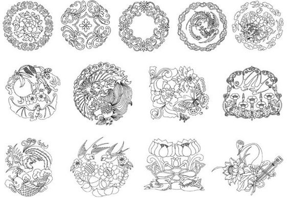 classical patterns vector