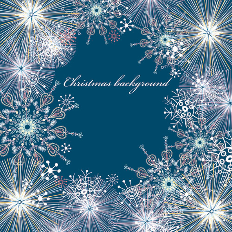 beautiful snowflake pattern background 05 vector