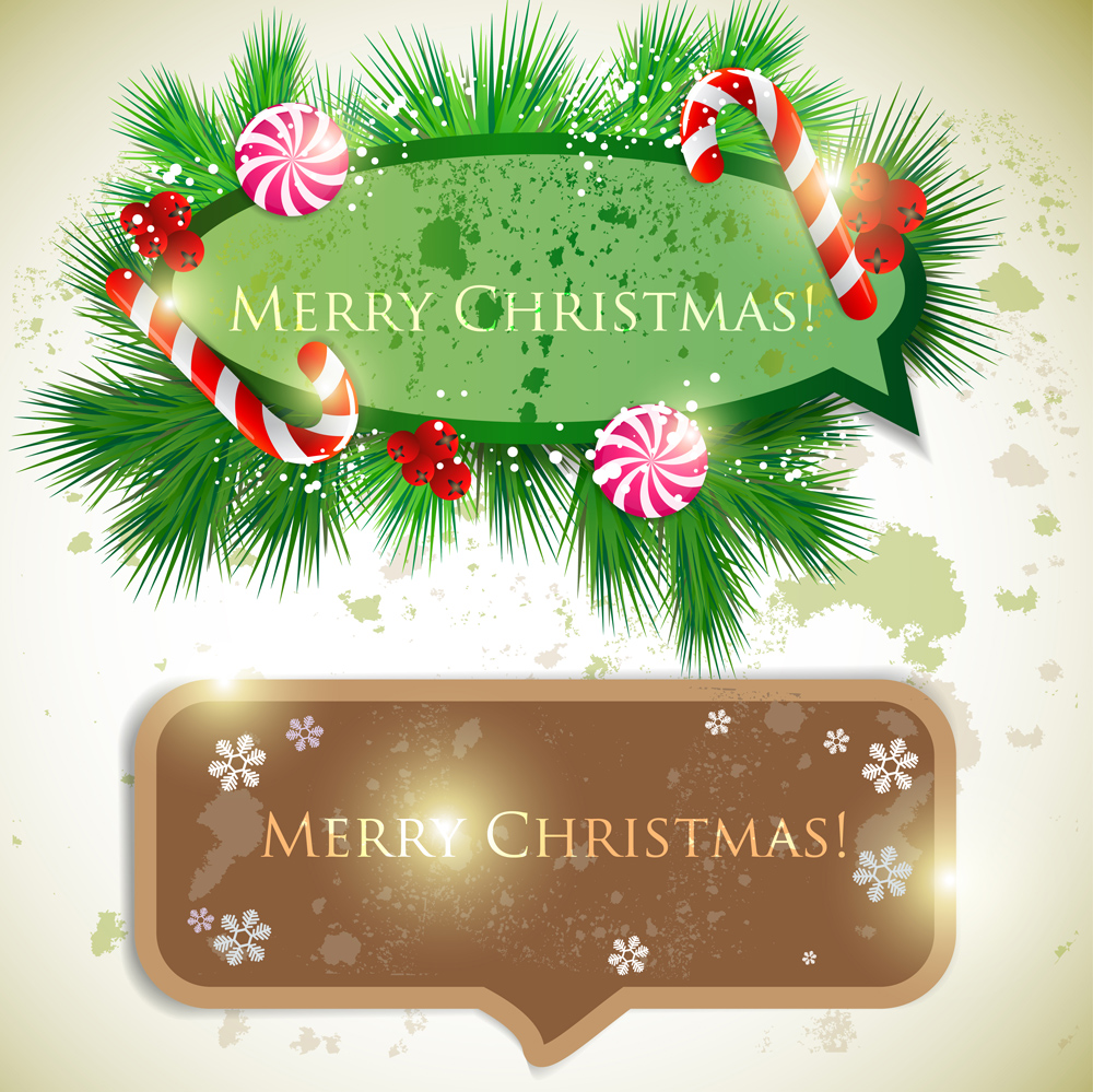 christmas cards vector