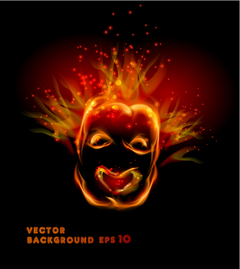 flame effect 05 vector