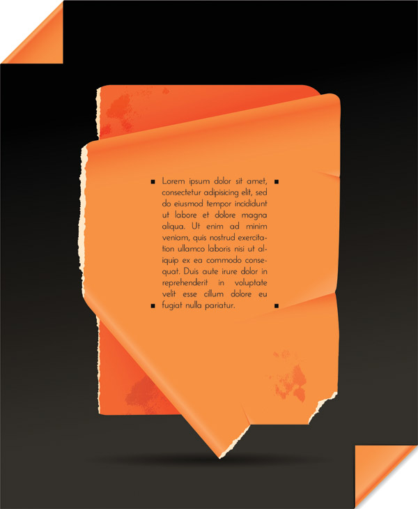 folds of paper vector