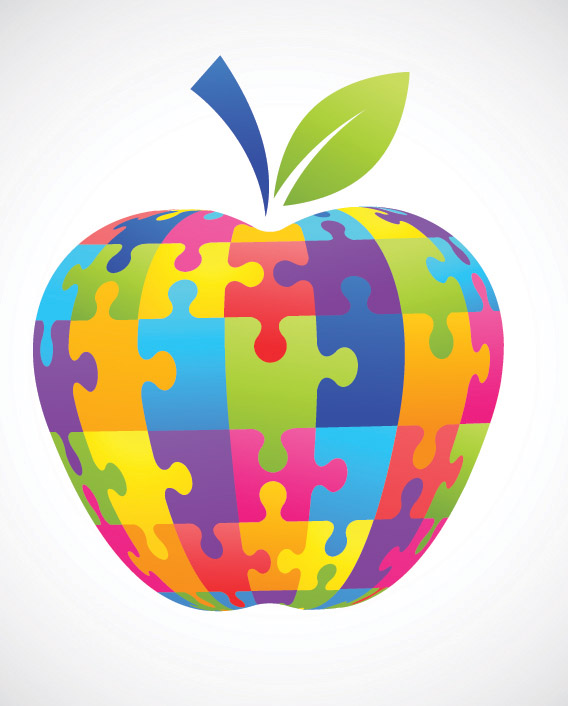 apple clip art puzzle