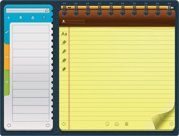 beautiful vector 4 notepad