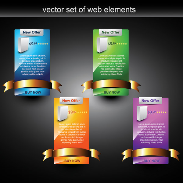 web design decorative elements vector 2