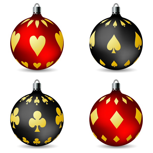 beautiful christmas ball vector