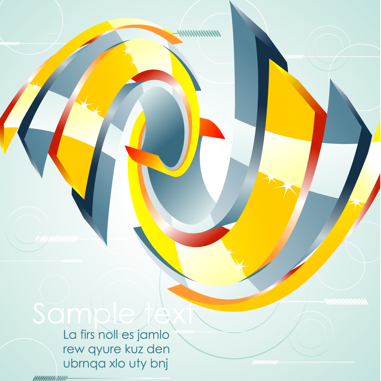 metal swirl vector