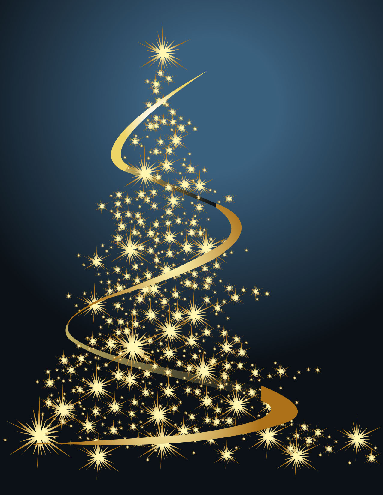 dream bright christmas tree vector