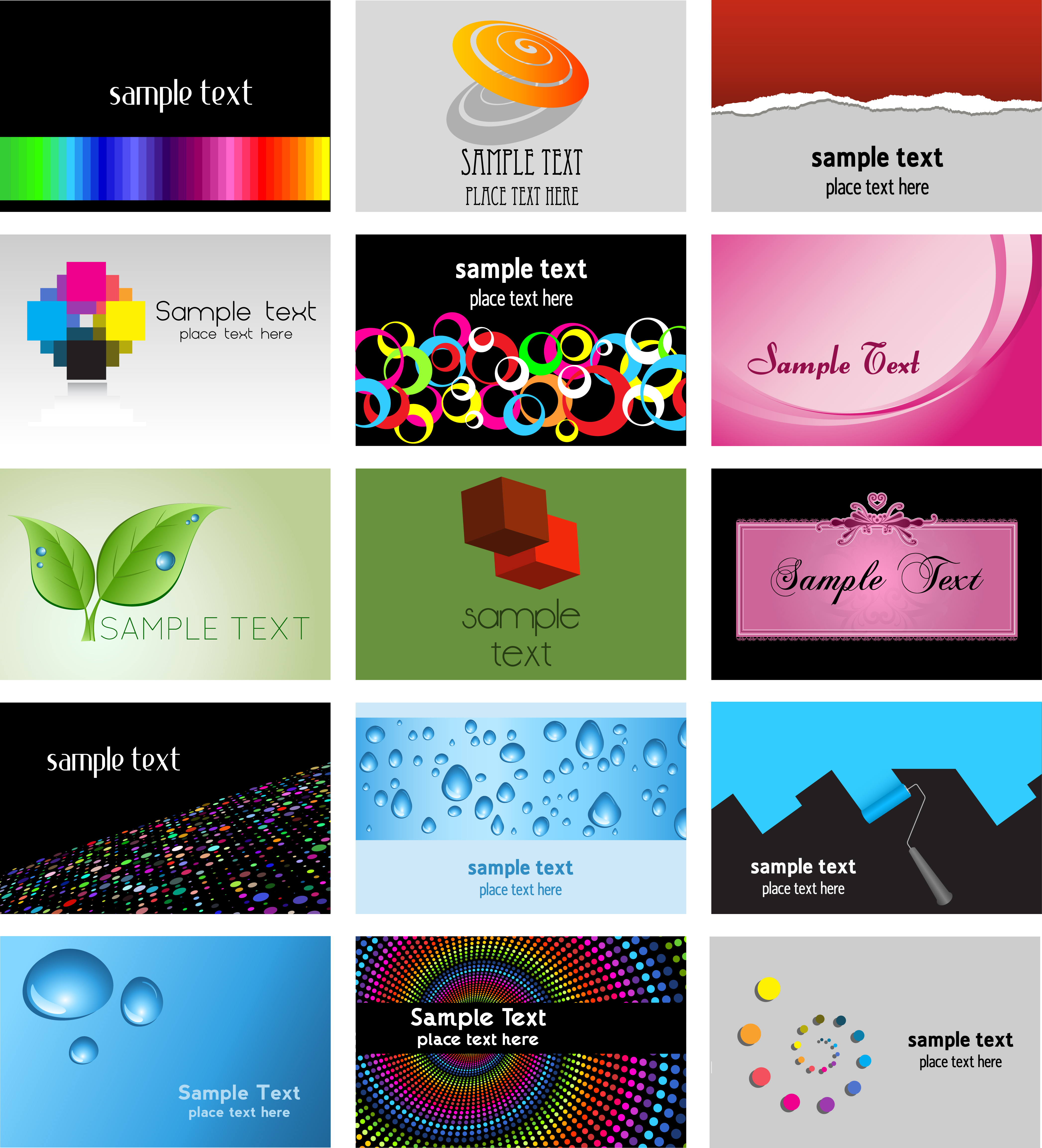 beautiful card template vector