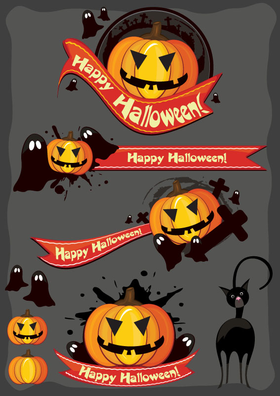 halloween cartoon images vector