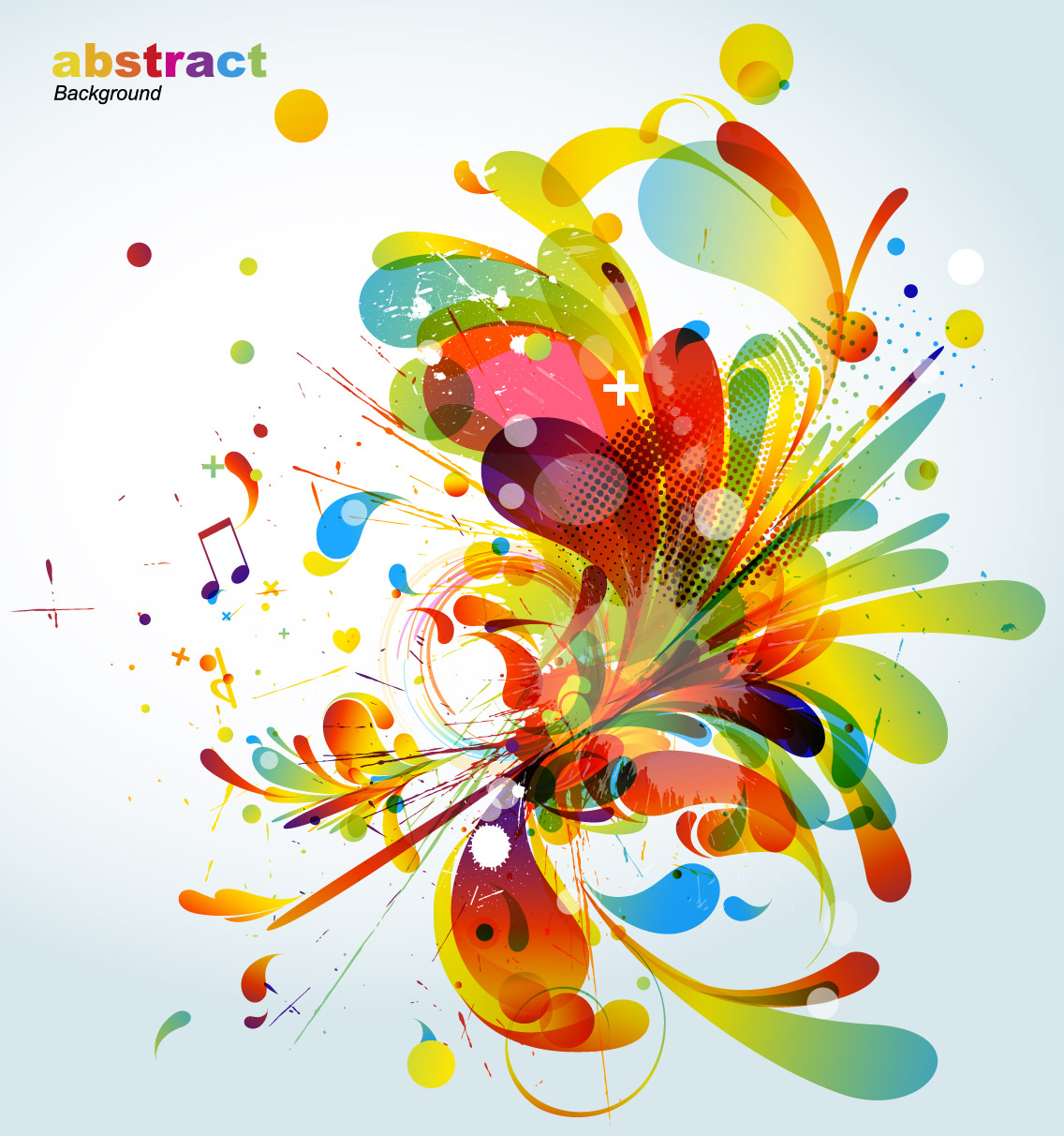 abstract colorful fashion pattern vector