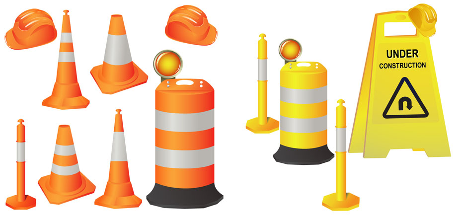 roadblocks vector