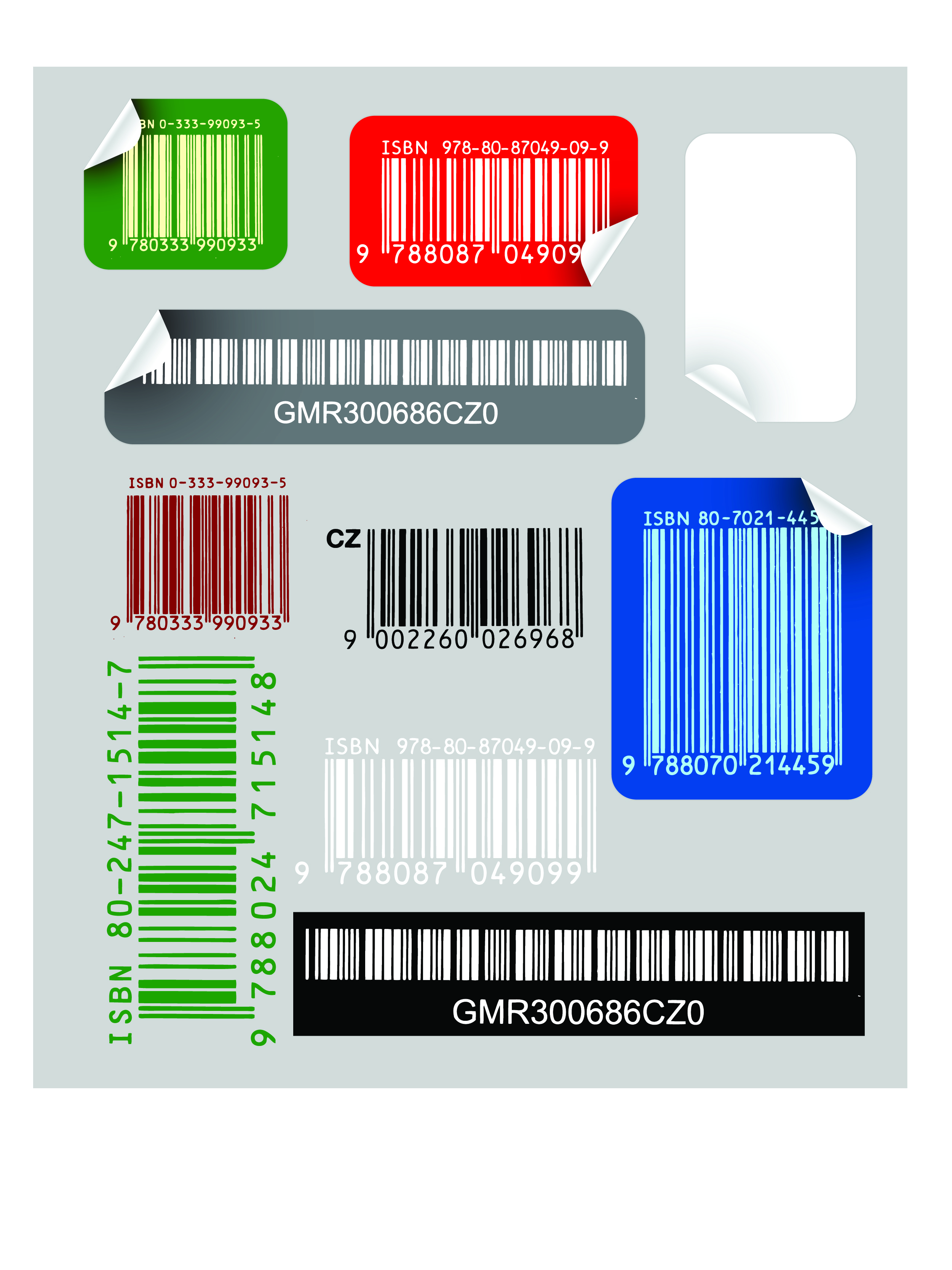 bar code sticker vector