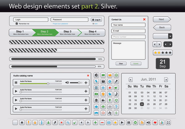 web design elements vector 2