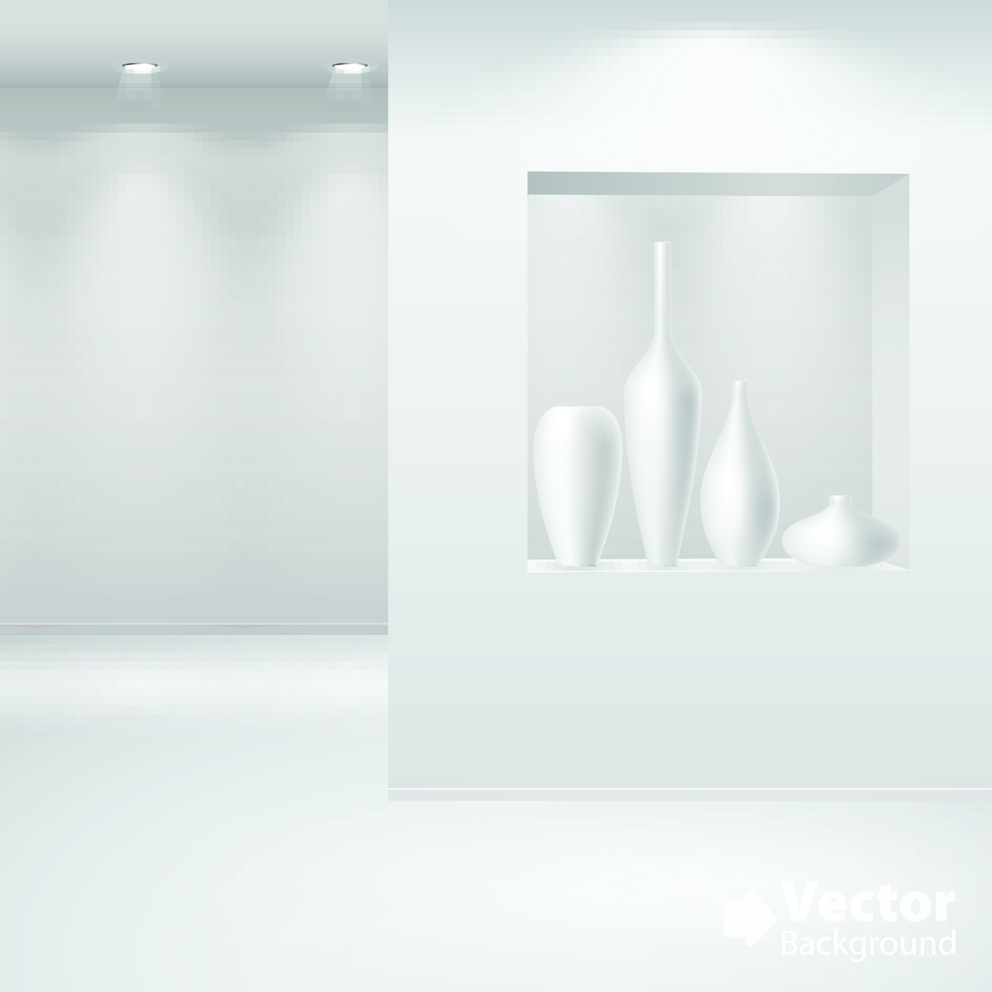 white space to display 01 vector