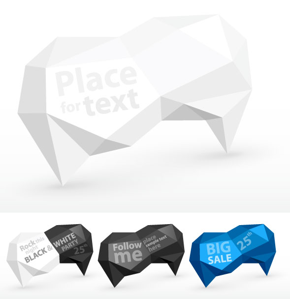 fold dialog 02 vector