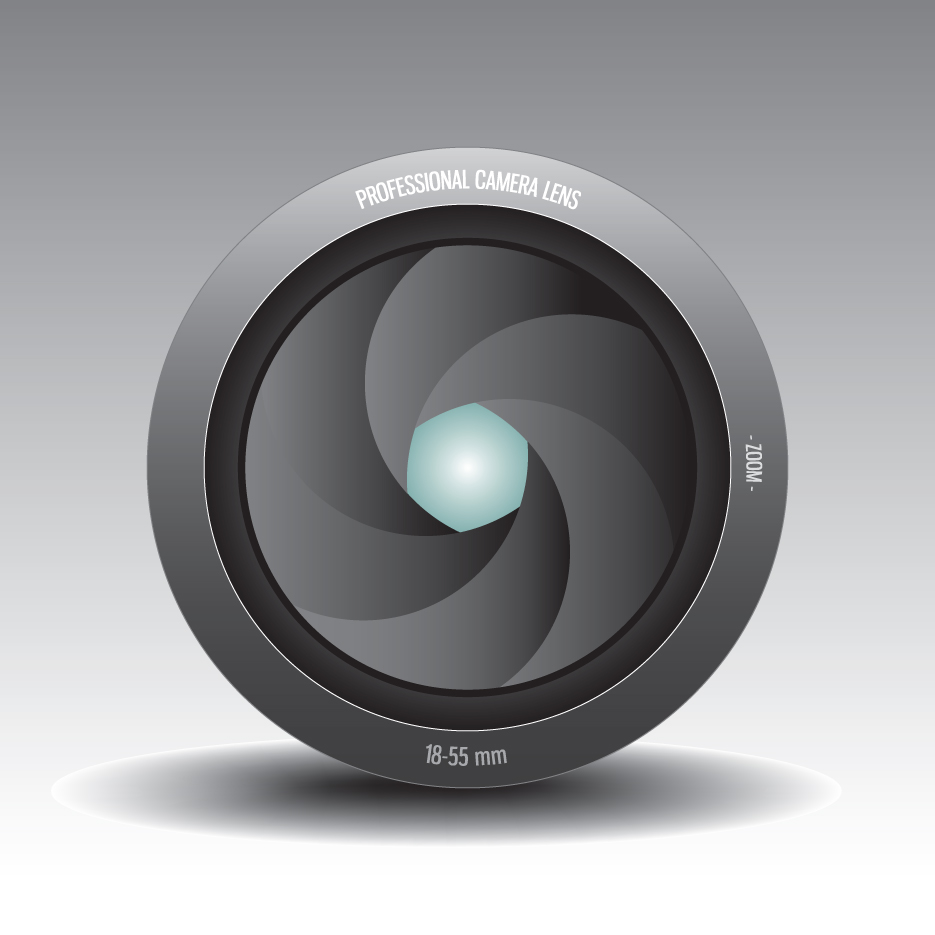 camera lens 04 vector