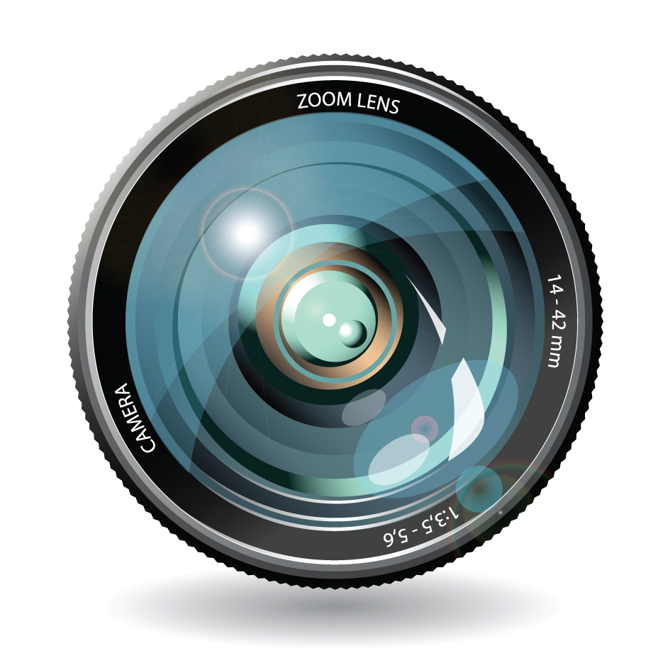 camera lens 05 vector