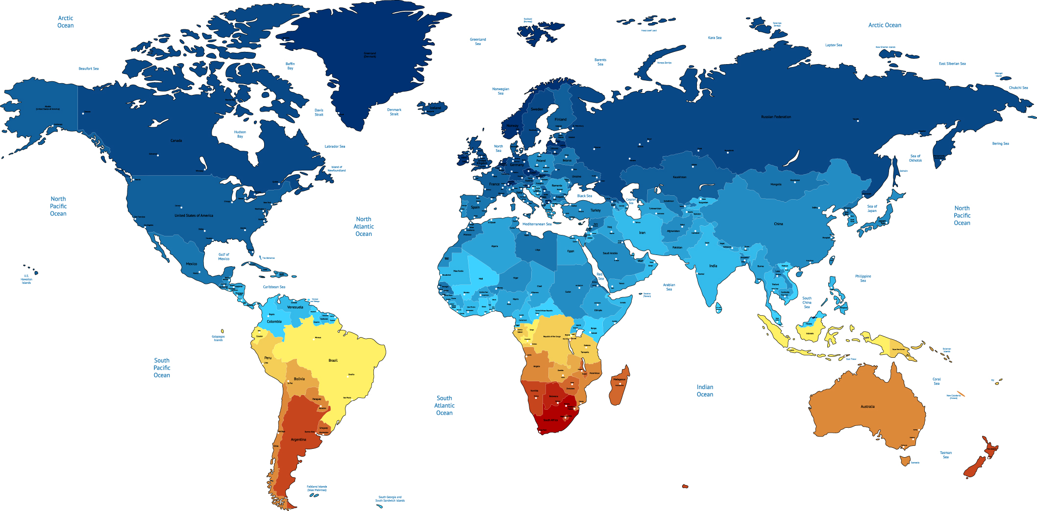 world map 05 vector