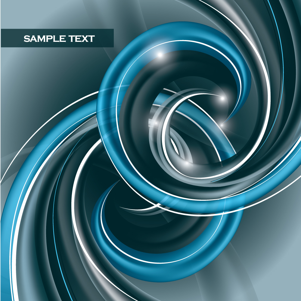 dynamic abstract spiral pattern 04 vector