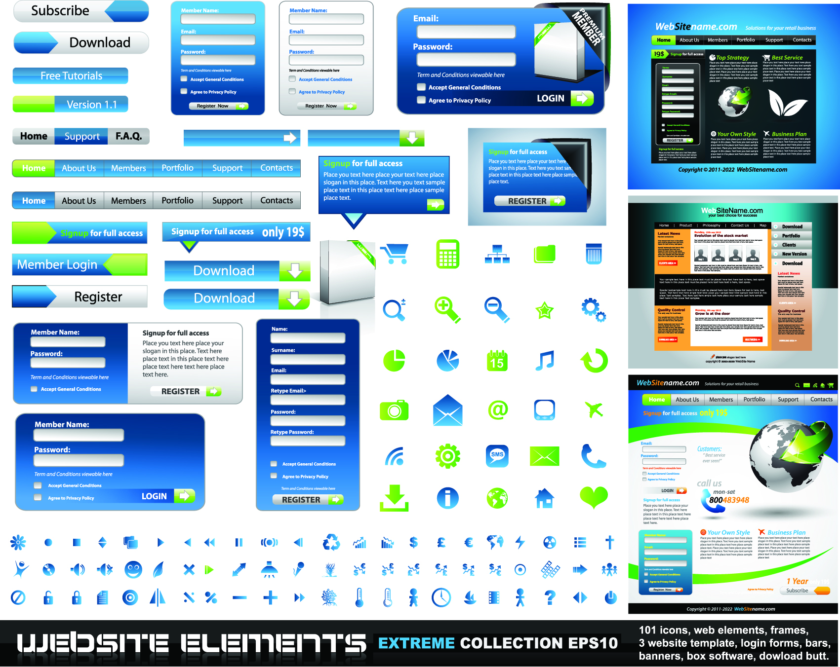 web design elements 01 vector