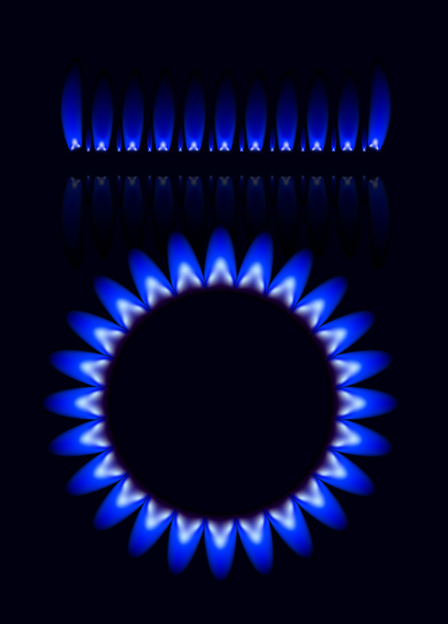 blue flame vector