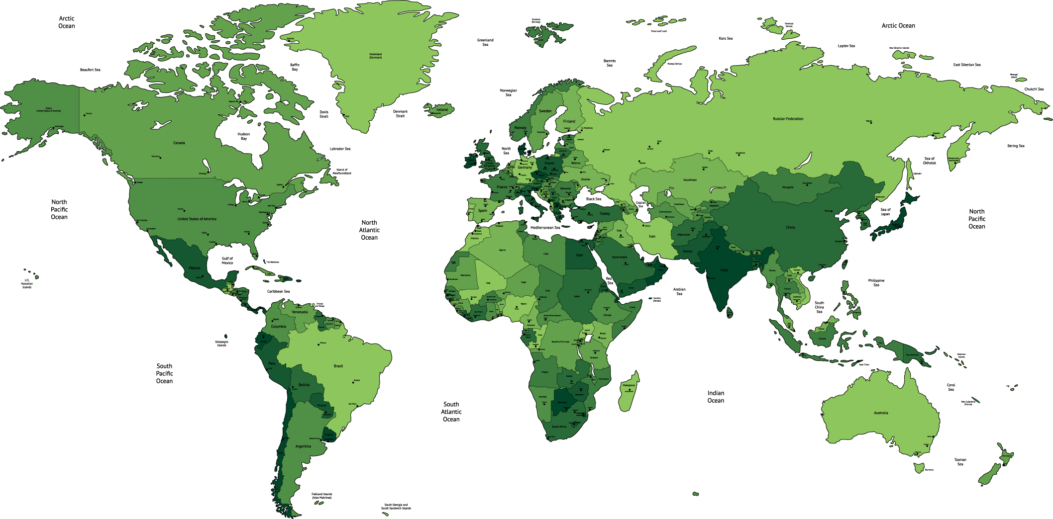 world map 04 vector