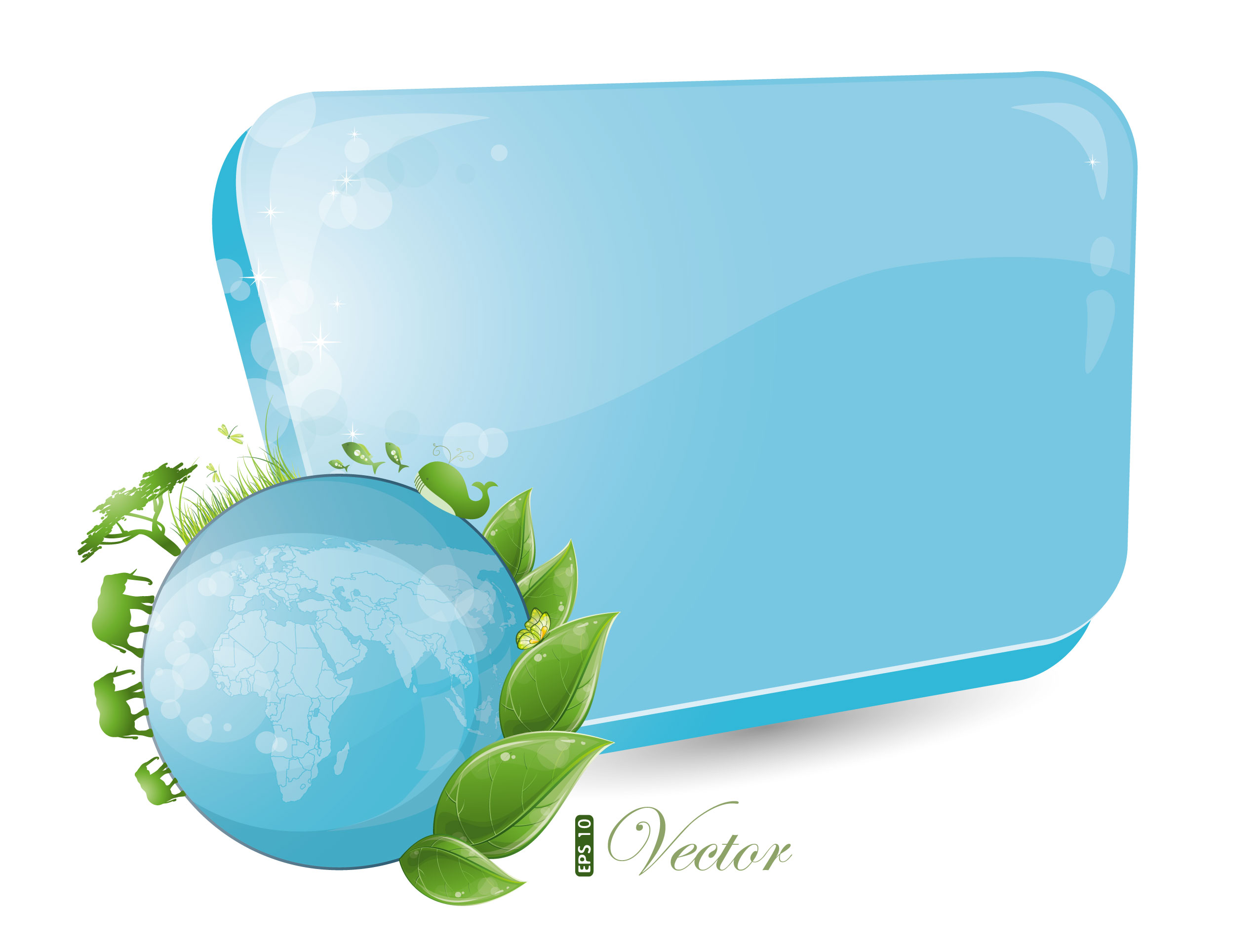 blue and green dialog 02 vector