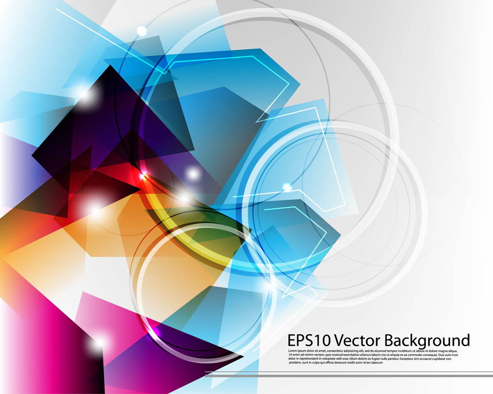 dynamic colorful abstract elements 04 vector