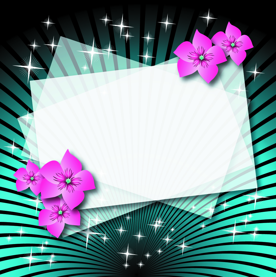 beautiful flower box empty cardboard 01 vector