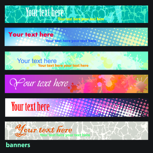 brilliant dynamic banners 04 vector