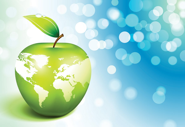 apple earth vector 2