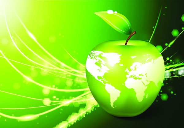 apple earth vector 4