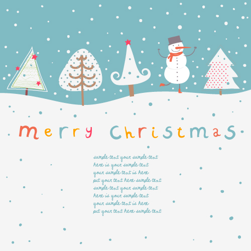 christmas cartoon illustration vector