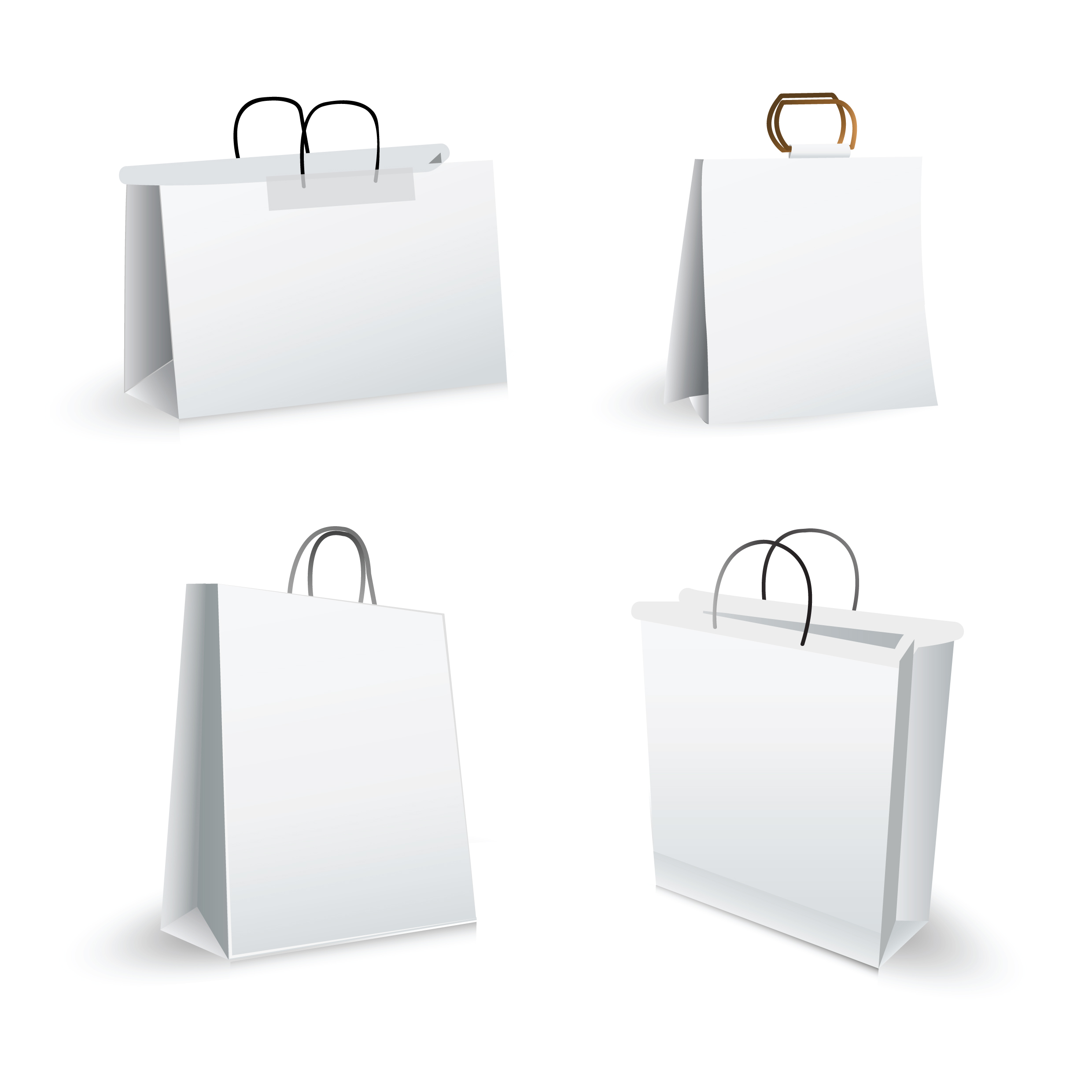 bag a variety of blank vector