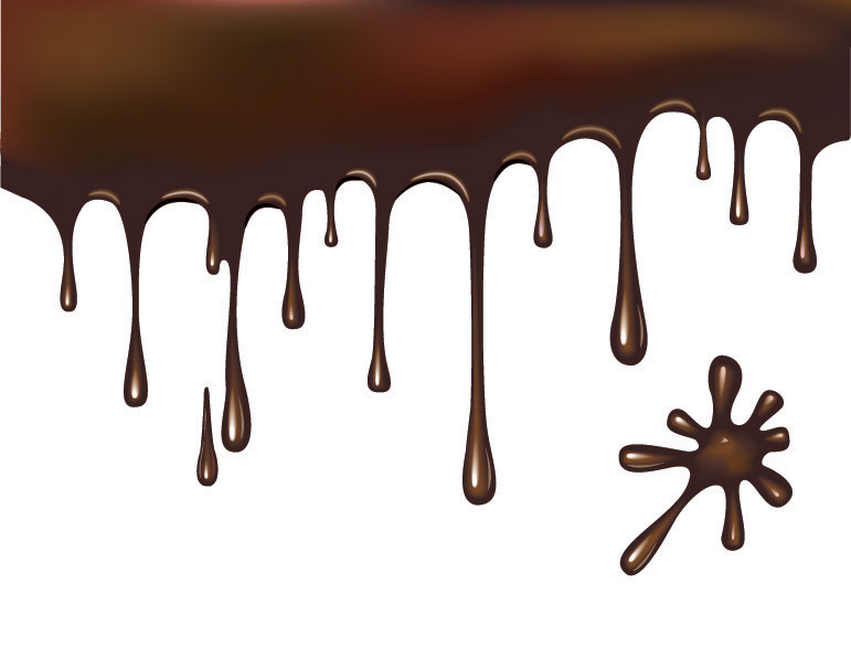 chocolate liquid vector