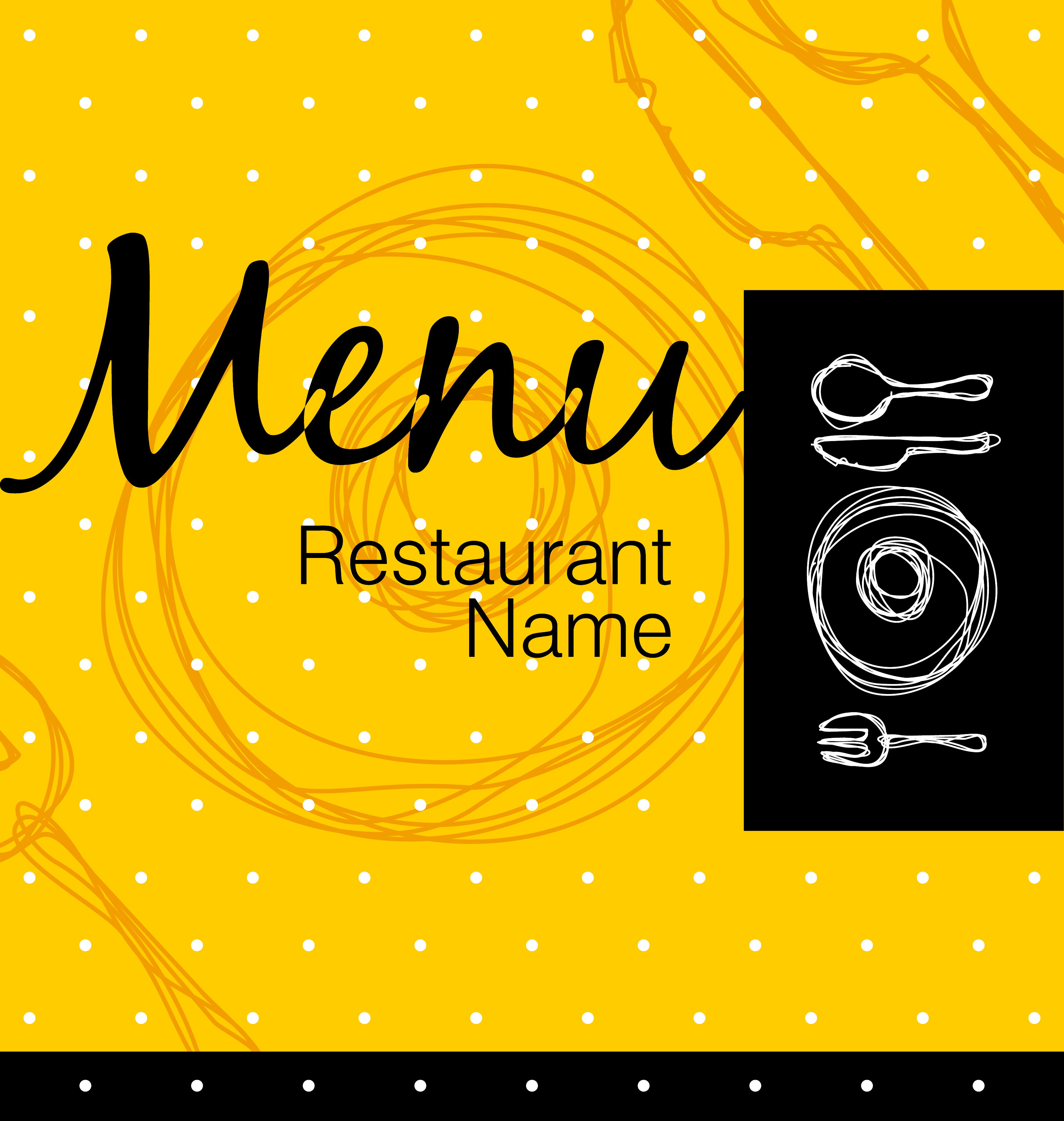 exquisite menu cover 05 vector