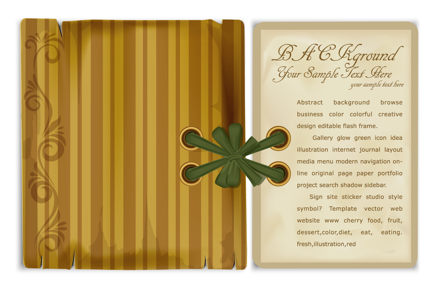 bookmark beautifully retro 01 vector