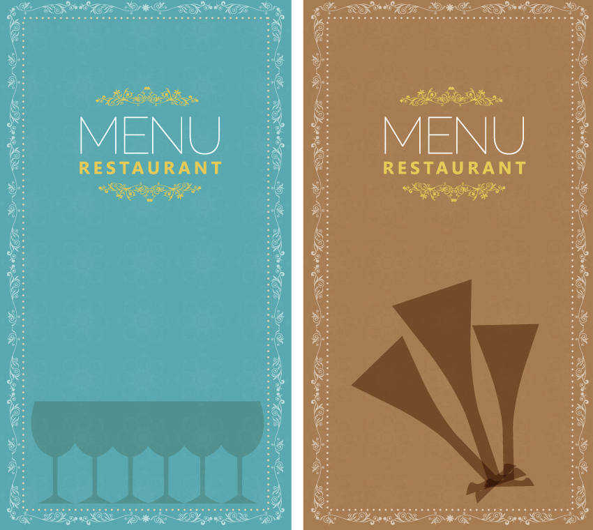 restaurant menu 02 vector