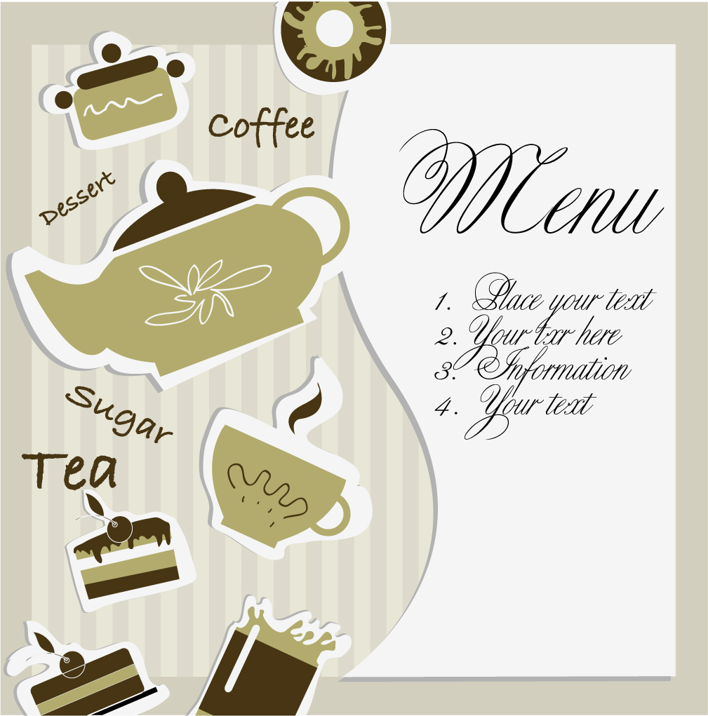 tea card 01 vector