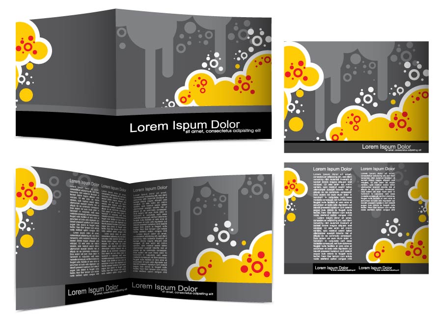 beautiful brochures and leaflets 02 vector