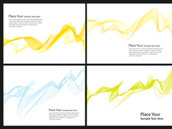 brilliant dynamic flow line card 04 vector