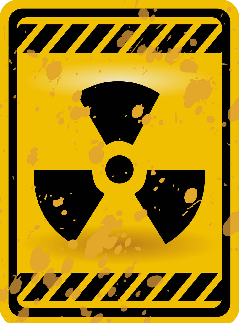 nuclear warning signs 03 vector