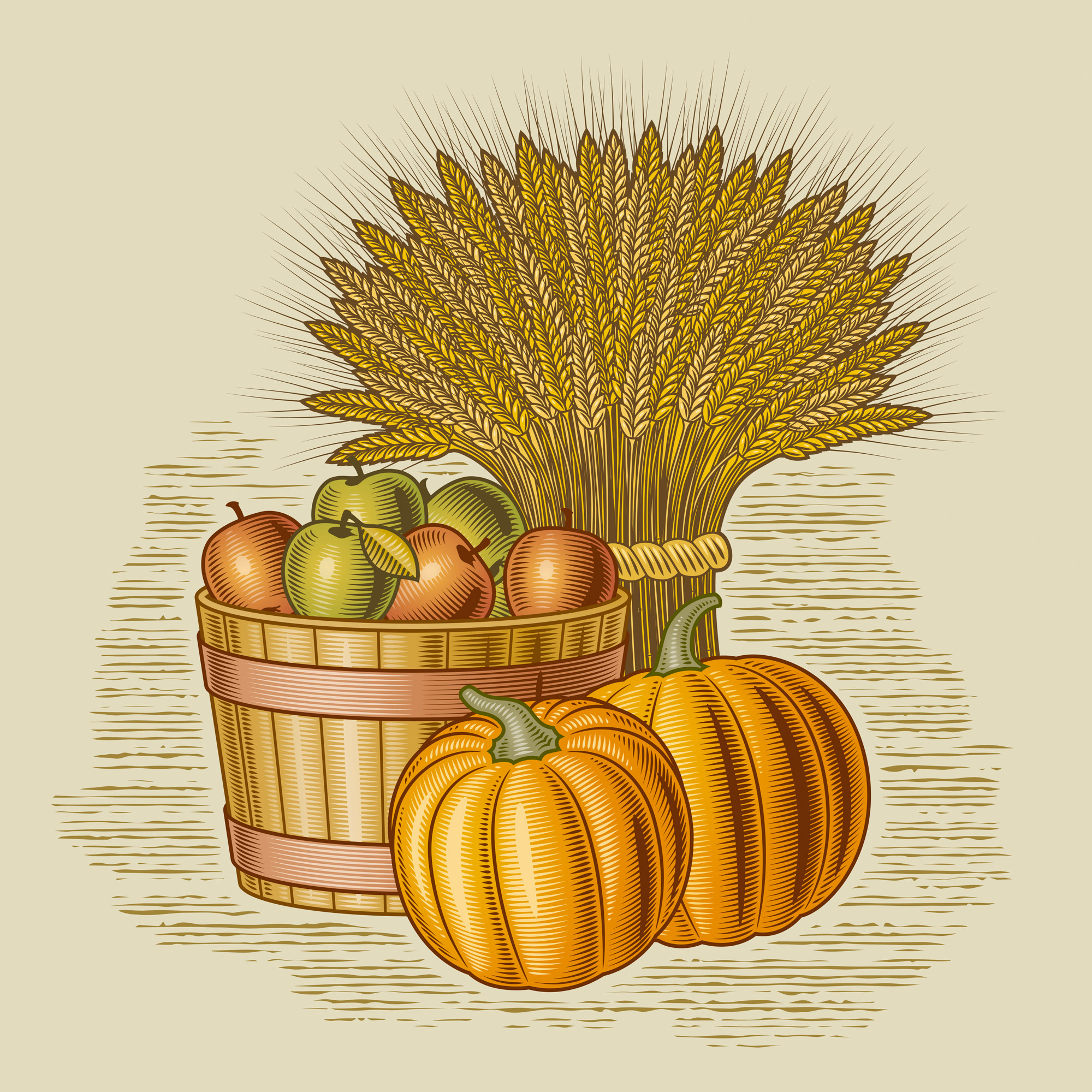 retro farm harvest 05 vector