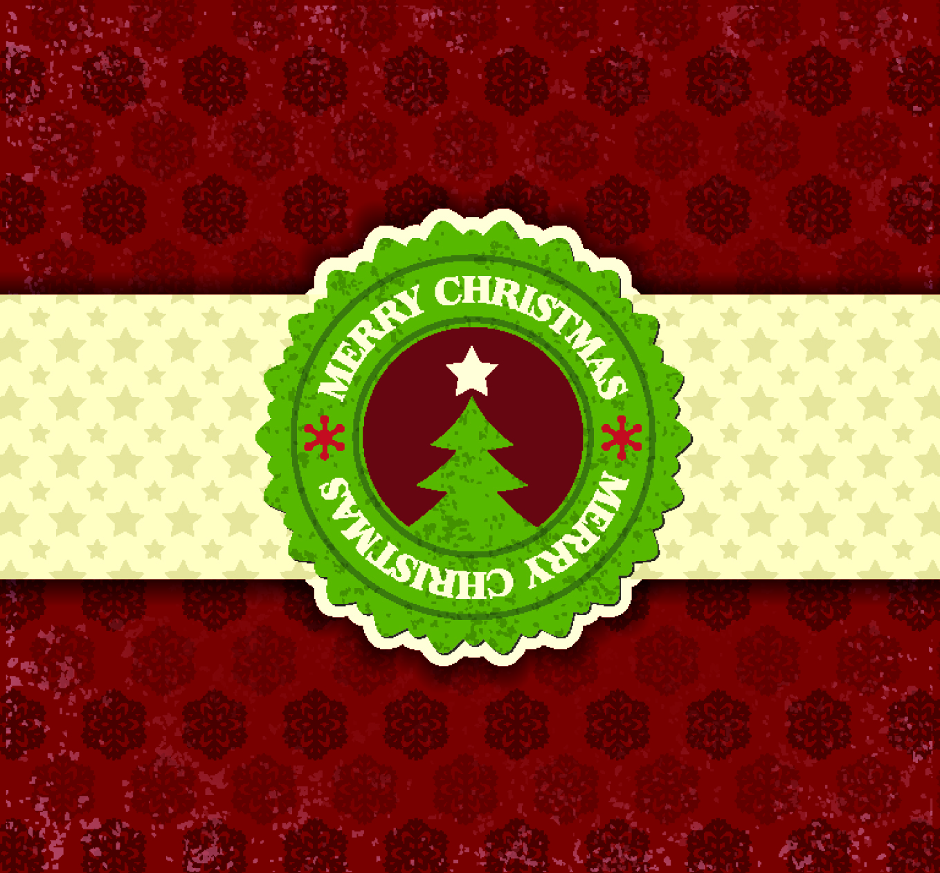 christmas snowflake pattern label 03 vector